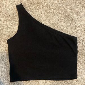 One Shoulder Crop Top